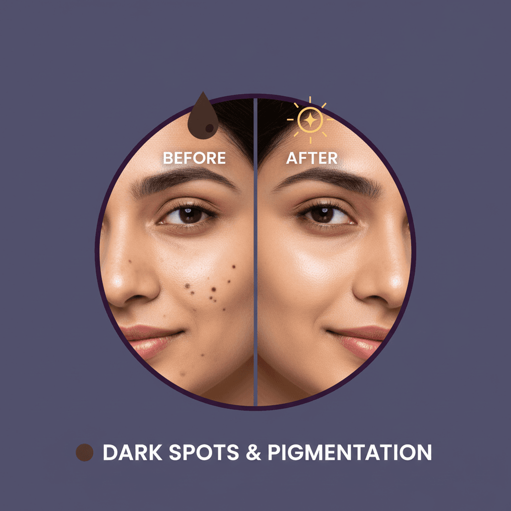 Dark spots and pigmentation concern - PurāVeda brightening products
